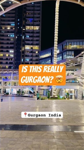 Night View of Gurgaon ✨ Modern Urban Infrastructure & City Lights #shorts #viral