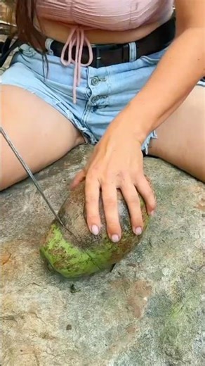 Surviving the Amazon Jungle 🌴🔥 Primitive Fire & Coconut Rice Feast