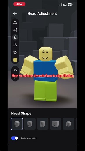 How to make ur dynamic faces stop blinking #roblox #fnaf #robloxbloxburg