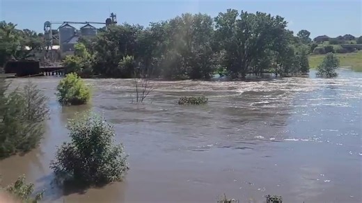 16K views · 92 reactions | Here's a look at the Vermillion River on the west side of Vermillion, SD this morning! Video by Jamee Rembe. | Siouxland Severe Weather Network | Facebook
