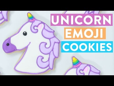 UNICORN EMOJI COOKIES ft Lilly Singh - NERDY NUMMIES