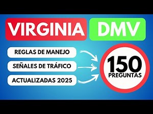 Examen de Manejo Virginia 2025: 150 Preguntas Clave para PASAR
