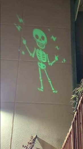 Dancing Skeleton Projection for Halloween