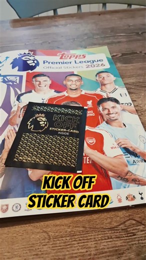 Kick Off Sticker Card Opening - #football #topps #stickerbook #premierleague
