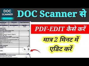 pdf edit kaise karen | How to edit pdf online | Doc scanner say pdf edit kaise kare #pdfediting #pdf