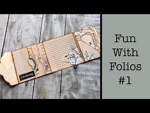 Fun With Folios #1: A Quick and easy way to create a junk journaling folio or card
