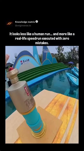 knowledge matrix on Instagram: "Dm for Credit / Removal This POV clip exploded across the internet, pulling in tens of millions of views within two days as it captures an insanely clean sprint through a water-based obstacle course on Chinese television. Shot from a helmet-mounted action cam with ultra-smooth stabilization, the run feels unreal as the athlete flows across spinning discs, pressure-driven tilting pads, and slick ramps before smashing the final Taishan drum without a single pause. V