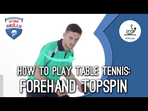 How To Play Table Tennis - Forehand Topspin
