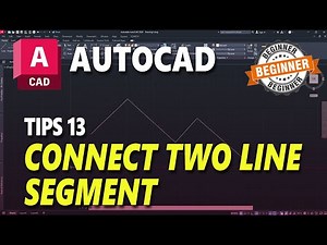 AutoCAD Tips 13 Connect Two Line Segment