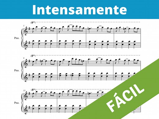 ▷ Canción de Intensamente - Partitura de Piano