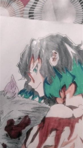 inosuke drawing 🔥#anime 🤔