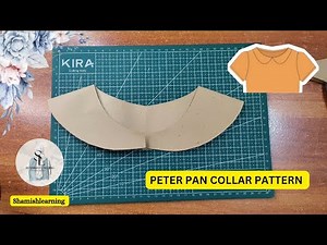 How to draft a Peter Pan Collar Pattern Step by step | Pattern Making