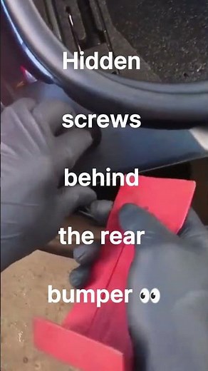 Rear Bumper Hidden Screws #automobile #diy #mechanic