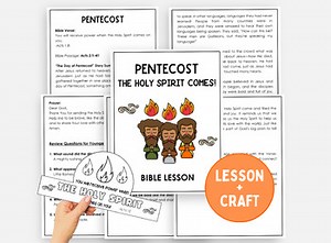 Pentecost Holy Spirit Bible Lesson for Sunday School