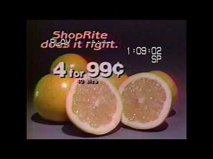 Shoprite | Vintage Grocery Store Commercial | 1987