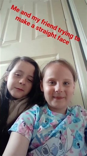 me and bff trying to make a straight face