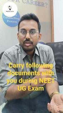 NEET UG 2026: Mandatory Documents You MUST Carry | Exam Day Guide