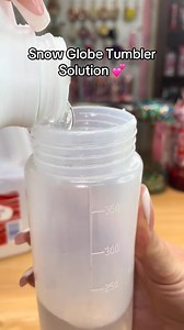 Lets make the easiest and best fast flow Snow Globe Tumbler Solution using only 2 ingredients 💖 #snowglobetumbler #snowglobetumblersolution #glittertumblers #customtumbler #diy | Mishka