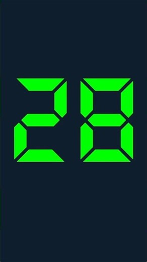 28 seconds digital timer