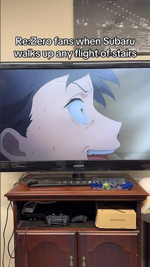 RE:ZERO FANS WHEN SUBARU WALKS UP ANY FLIGHT OF STAIRS‼️ #anime #shorts