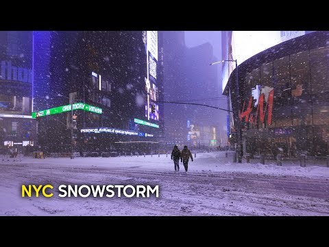Snow Storm Fern in NEW YORK ❄️ Walking in Blizzard EXTREME Low Temperatures in Manhattan