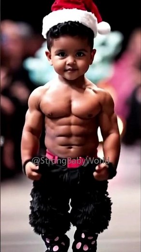 Meet the strong muscle baby in the World! #muscle #baby #strongbaby #shorts