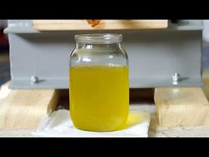 Hand Operated Wooden Oil Press.How to make any vegetable oil with your own hands at home.