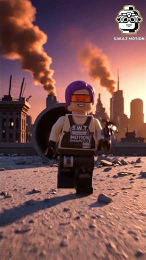 LEGO ZOMBIE | EXTREME ROOFTOP PARKOUR ESCAPE 🏃 #StopMotion