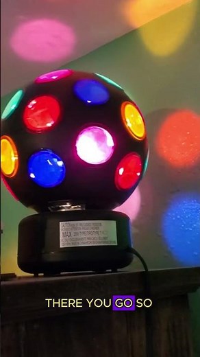 Turn up the groove with Kicko's LED Spinning Disco Ball! 🌟✨ #PartyLights #discolights #amazonfinds