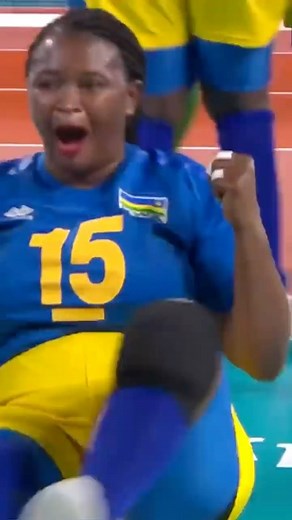 A history making moment for Rwanda at the #Paralympics! This was their first ever #SittingVolleyball win at the Games, against Japan. So much joy! ❤️🎉 Rwanda women's national sitting volleyball team | Paralympic Games