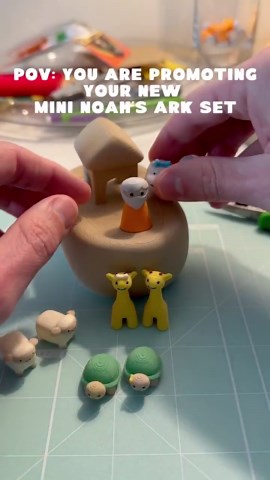 Mini Noah’s Ark Toy Set- Minimal Christian Gift, Bible-inspired Collectible, Modern Religious Decor, Genesis Ark Figure, Faith-based Gift - Etsy