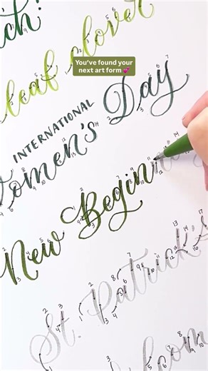 New Beginnings 🌱 Written in Modern Calligraphy #calligraphy #asmrsound