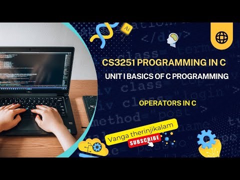 CS3251 Programming in C |Unit I Basics of C Programming | Operators in C Explained c programs#shorts