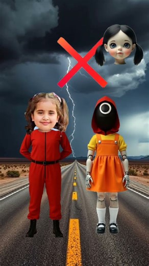 Squid Game, Red Light Gireen Light, Aanaya, head matching 🧒🏻🧡squid Game season 2, Netflix Trailer qi