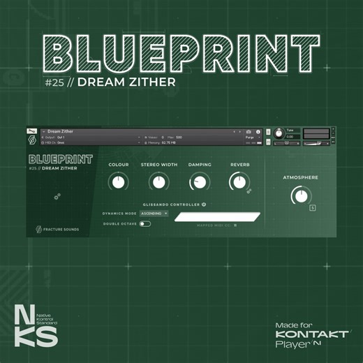 Blueprint: Dream Zither by Fracture Sounds - Kontakt Instrument Plugin VST3 Audio Unit AAX