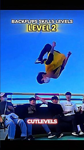 Backflips Skills Levels🔥🤯