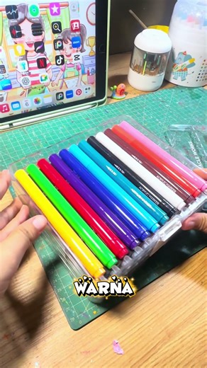 Miracle Works Acrylic Marker Box 😍 #art #juara1lombamewarnai