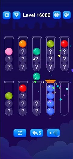 Color Ball game level 16086 #games #ballgame | Ball Sort puzzle #puzzleball #slidepuzzle #blockpuz