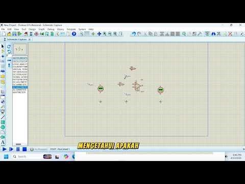 Membuat simulasi inverting amplifier di proteus