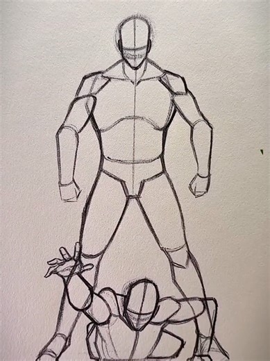 Drawing a Dynamic Fighting Scene Tutorial 🥵💕 #art #drawingtutorial #howtodraw #sketchbook #fyp