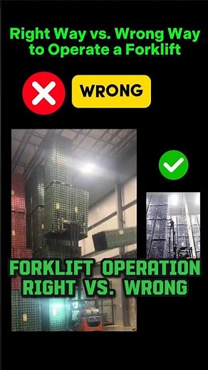 Right Way vs Wrong Way to Operate a Forklift | Forklift Training | Forklift Operation