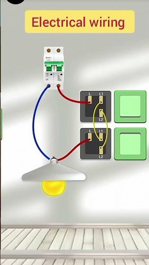 The video demonstrates how to wire a light fixture using a two-way switching system