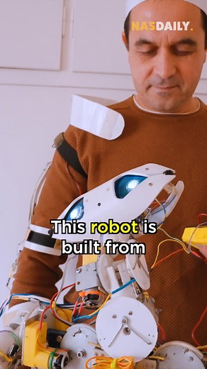He Built A Robot Out Of Soda Bottles #NasDaily #Robot #People #Afghanistan #fyp | Nas Daily