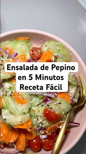 Ensalada Saludable con Pepino, Limón y queso Feta | Fácil y Rápida