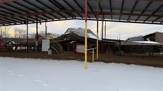 Arena roof collapses at Saline County Fairgrounds