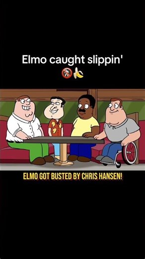 They did Elmo so dirty in this Family Guy cutaway 👹🍌