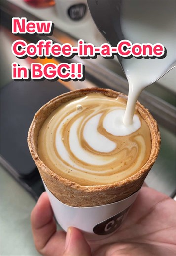 Coffee-in-a-Cone Delight at BGC Cafe