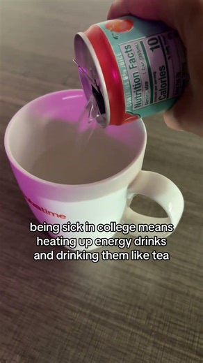 desperate times #energydrink #microwave