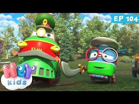 Trenulețele 🚂 Jocul amuzant - Desene animate cu armata (ep. 104) | HeyKids