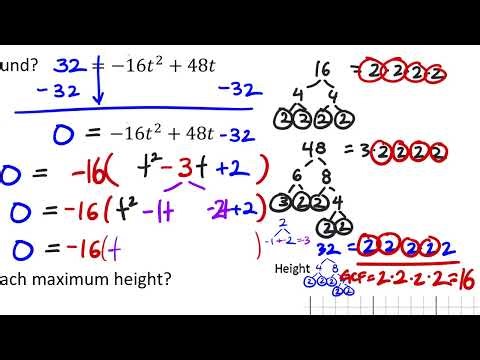 The Rocket Launch Example: Factoring a Function (Project)